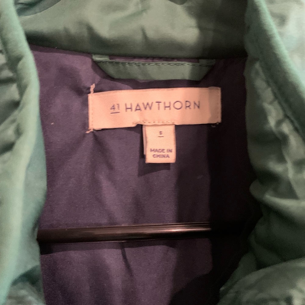 41 Hawthorn - Wilco Solid Quilted Vest - Green and Blue - Size S - Picture 2 of 5